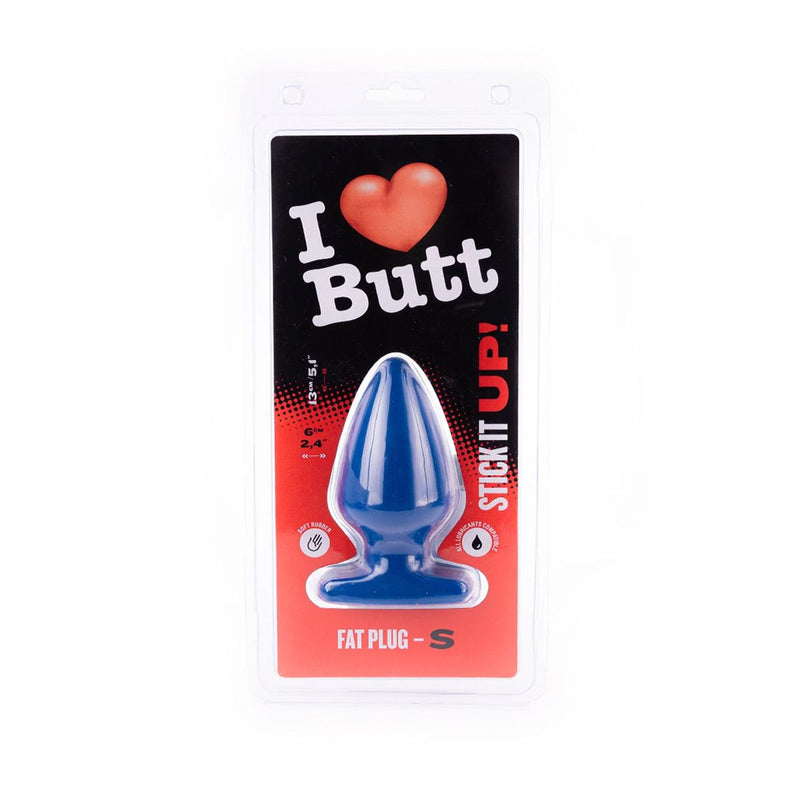 I ♥ Butt - Dikke Buttplug - S - Blauw