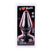 I ♥ Butt - Klassieke Buttplug - XXL - Zwart