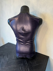Latex 101 - Latex Herenshirt Mouwloos - Paars met Sahara Print - Maat M