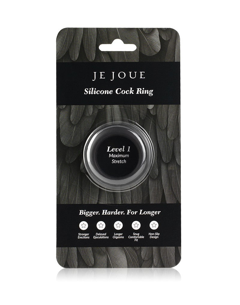 Je Joue - C-Ring Maximum Stretch - Siliconen Cockring - Zwart