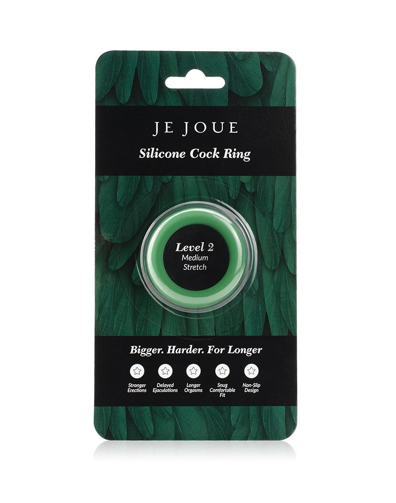 Je Joue - C-Ring Medium Stretch - Siliconen Cockring - groen