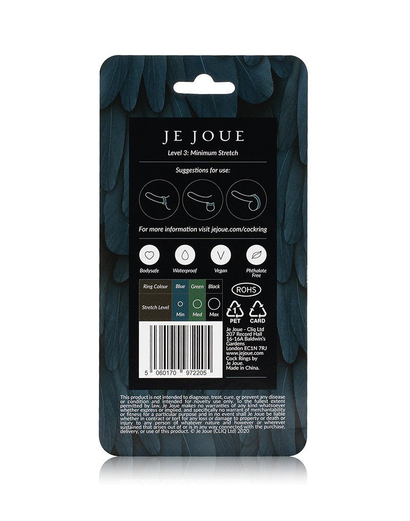 Je Joue - C-Ring Minimum Stretch - Siliconen Cockring - Blauw