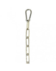 Rimba - Ketting gelast Met karabijn haken - 100 cm
