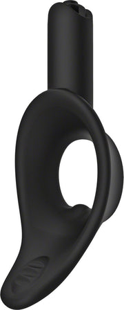 Kink by Doc Johnson - Cock Jock - Vibrerende Siliconen Cockring - Diameter 38 mm - Zwart