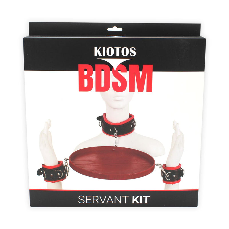 Kiotos BDSM - Boeienset met Dienblad - Rood/Zwart