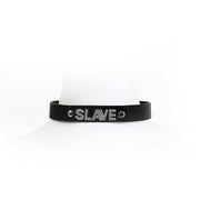 Kiotos BDSM - Collar met Strass Steentjes - SEXY - Zwart