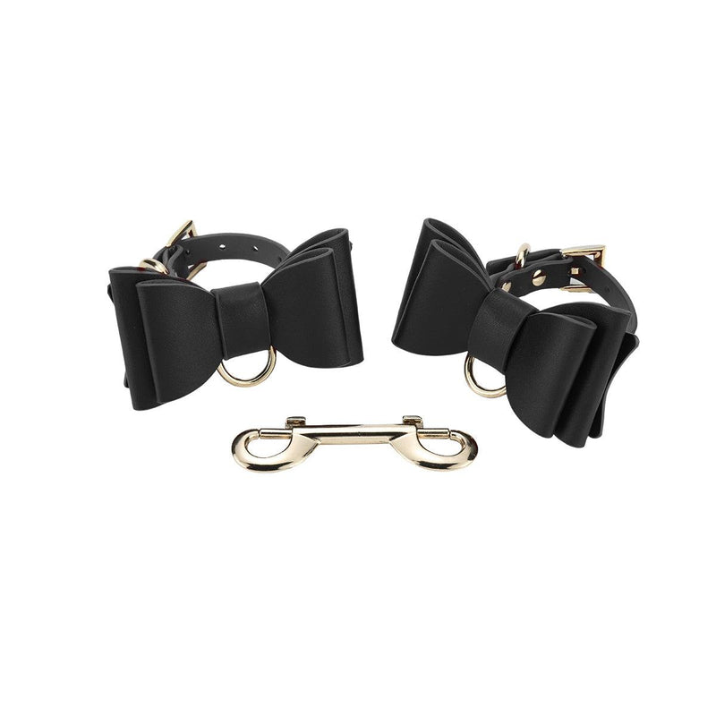 Kiotos - BDSM Kit met 8 items met Strikken in Etui - Zwart