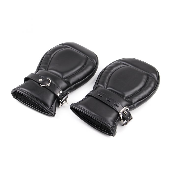 Kiotos - BDSM Leren Wanten Voor Bondage - Zwart