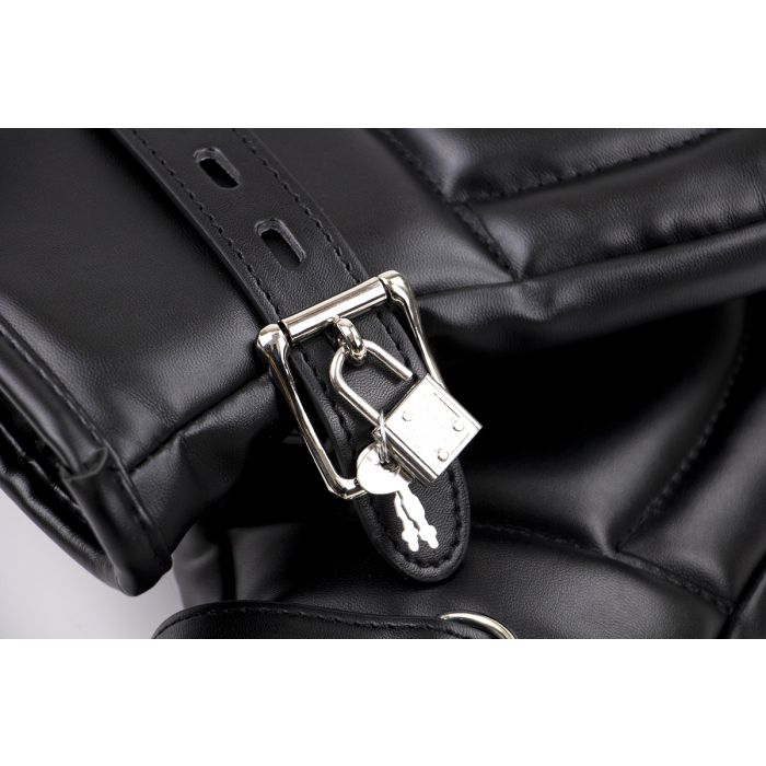 Kiotos - BDSM Leren Wanten Voor Bondage - Zwart