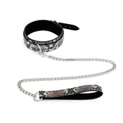 Kiotos - BDSM Set Met Slangenprint - Neon Zilver