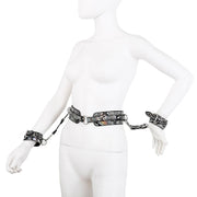 Kiotos - BDSM Set Met Slangenprint - Neon Zilver