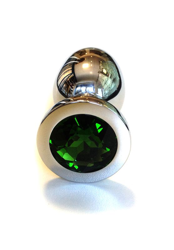 Kiotos - Buttplug RVS - Met groen Kristal