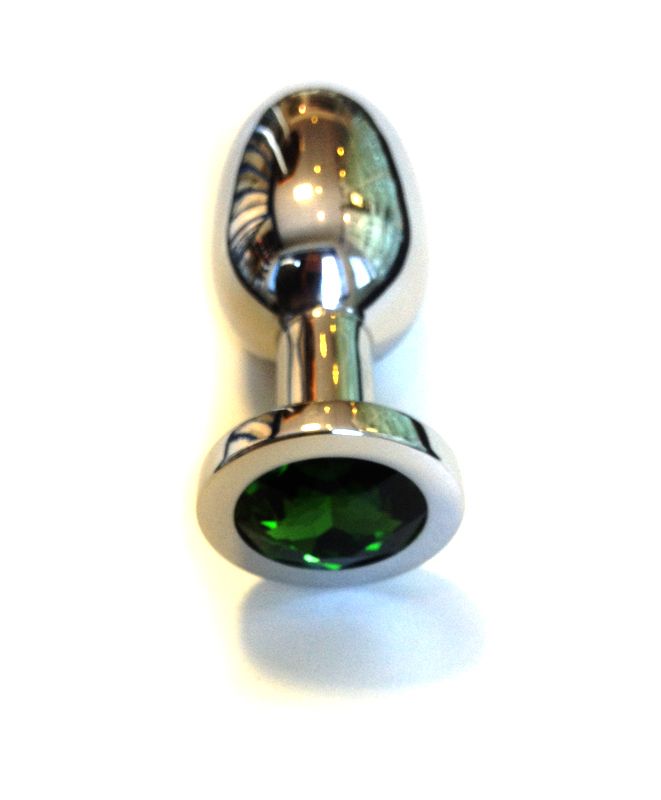 Kiotos - Buttplug RVS - Met groen Kristal