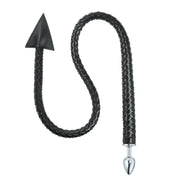 Kiotos - Buttplug en Zweep inéén - Devil Tail Buttplug en Gevlochten Singletail 2-in-1 
