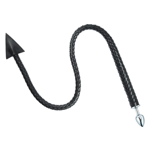Kiotos - Buttplug en Zweep inéén - Devil Tail Buttplug en Gevlochten Singletail 2-in-1 