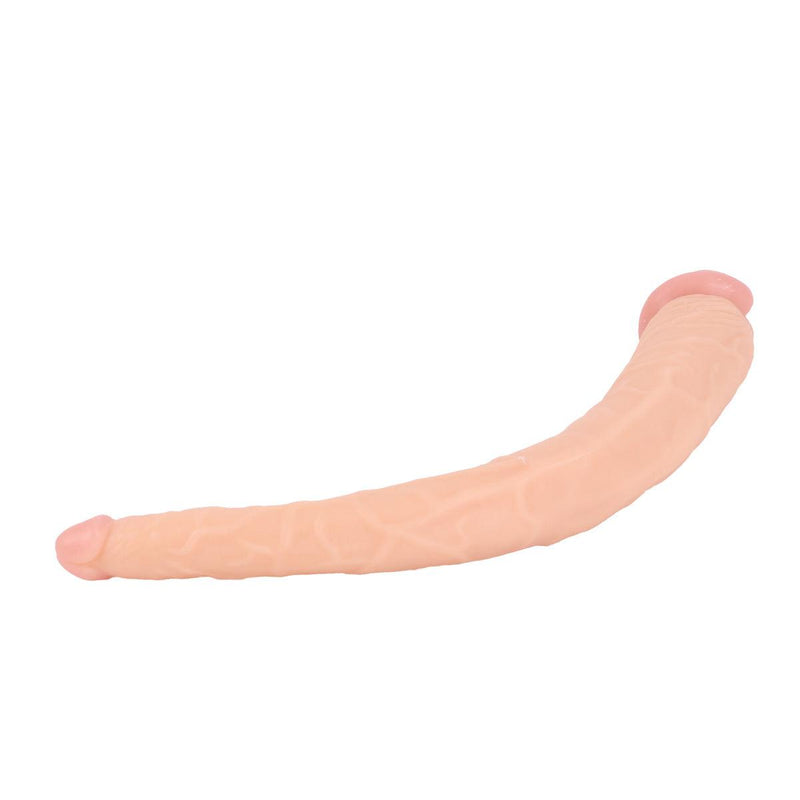 Kiotos Cox - Dubbele Dildo - 35 x 2.2/5 cm - Lichte Huidskleur
