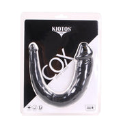 Kiotos Cox - Dubbele Dildo - 35 x 2.2/5 cm - Zwart
