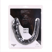 Kiotos Cox - Dubbele Dildo - 35 x 2.2/5 cm - Zwart