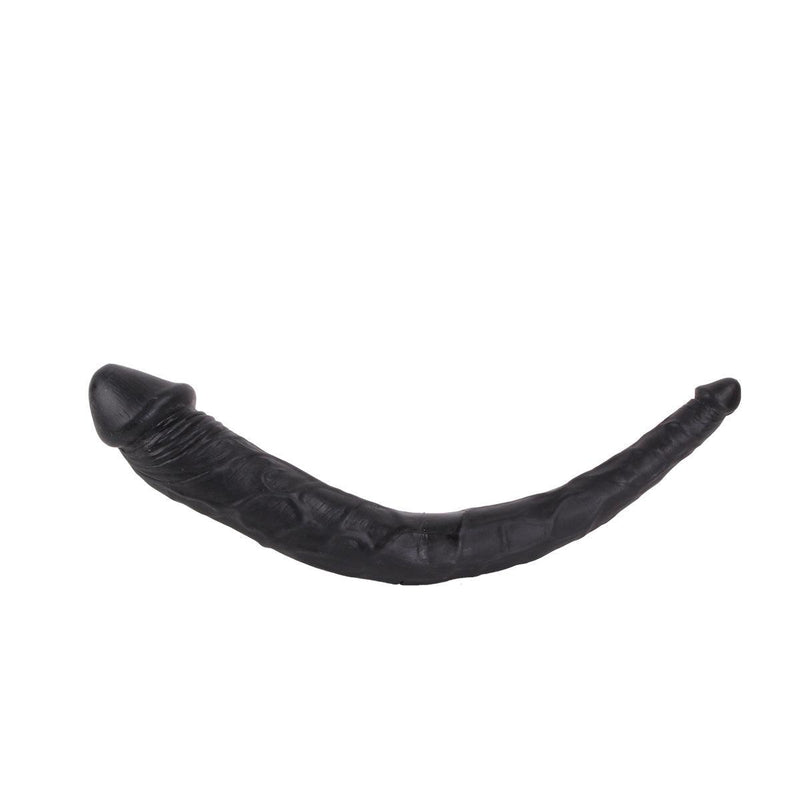Kiotos Cox - Dubbele Dildo - 35 x 2.2/5 cm - Zwart