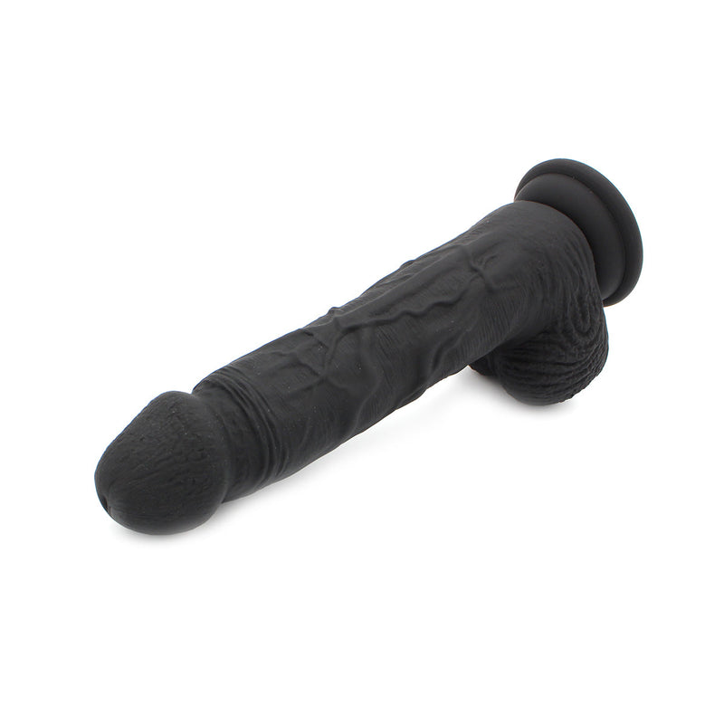 Kiotos Cox - Siliconen Dildo 21.5 x 3.7 cm - Zwart