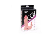 Kiotos Cox - Sliding Skin Dubbellaags Dildo 19.5 x 4.5 cm - Lichte Huidskleur