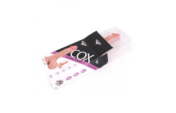 Kiotos Cox - Sliding Skin Dubbellaags Dildo 19.5 x 4.5 cm - Lichte Huidskleur