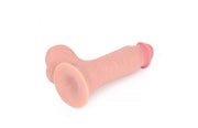 Kiotos Cox - Sliding Skin Dubbellaags Dildo 19.5 x 4.5 cm - Lichte Huidskleur