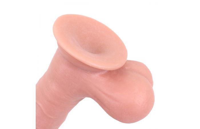Kiotos Cox - Sliding Skin Dubbellaags Dildo 19.5 x 4.5 cm - Lichte Huidskleur