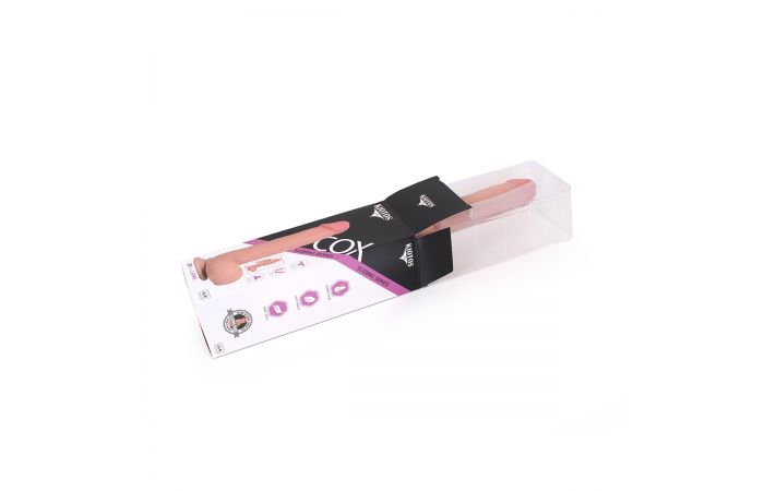 Kiotos Cox - Sliding Skin Dubbellaags Dildo 24 x 4,5 cm - Lichte Huidskleur