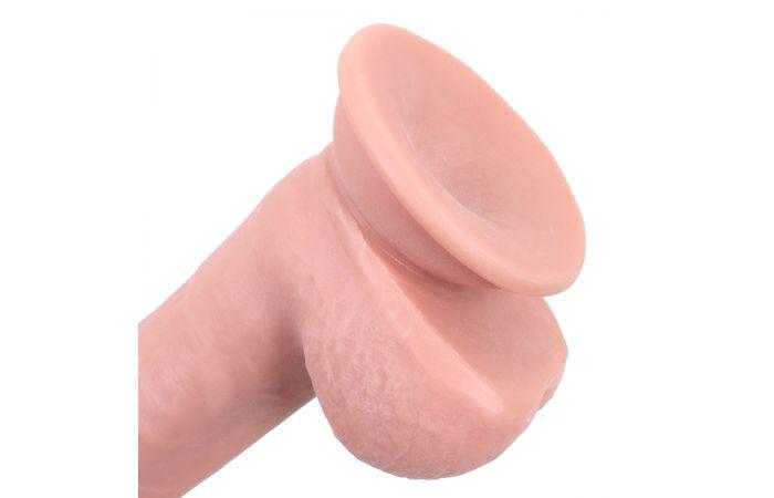 Kiotos Cox - Sliding Skin Dubbellaags Dildo 24 x 4,5 cm - Lichte Huidskleur