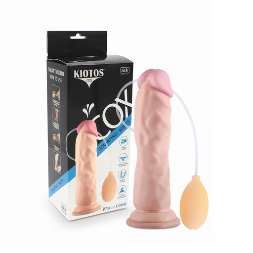 Kiotos Cox - Squirting Dildo 21.5 x 4.5 cm - Lichte Huidskleur