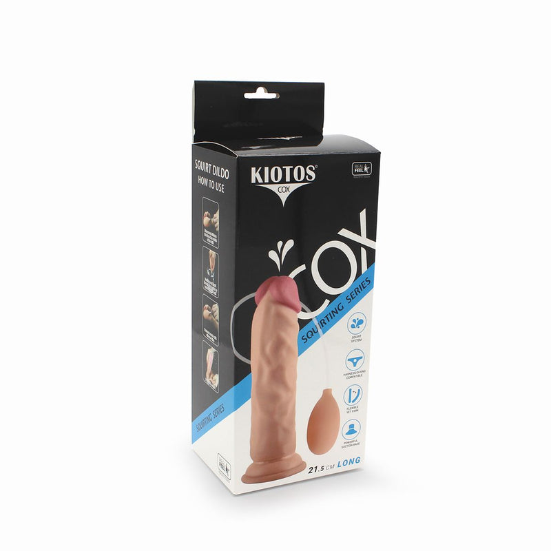 Kiotos Cox - Squirting Dildo 21.5 x 4.5 cm - Lichte Huidskleur
