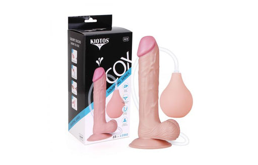 Kiotos Cox - Squirting Dildo 23 x 4.4 cm - Lichte Huidskleur