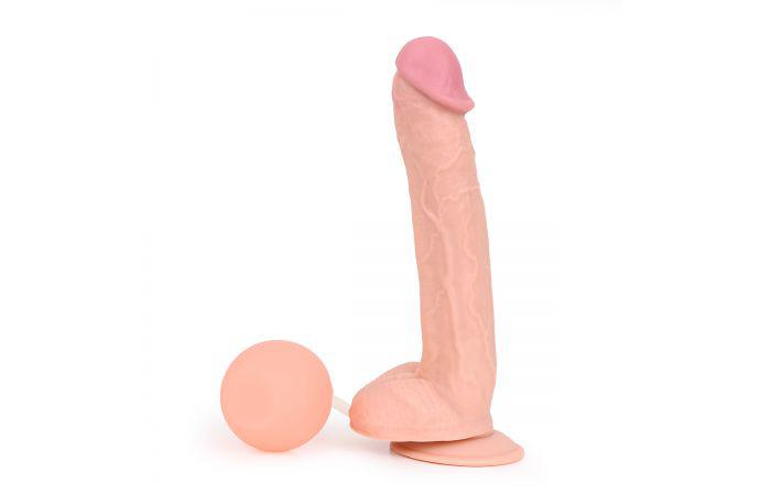 Kiotos Cox - Squirting Dildo 28 x 4.8 cm - Lichte Huidskleur