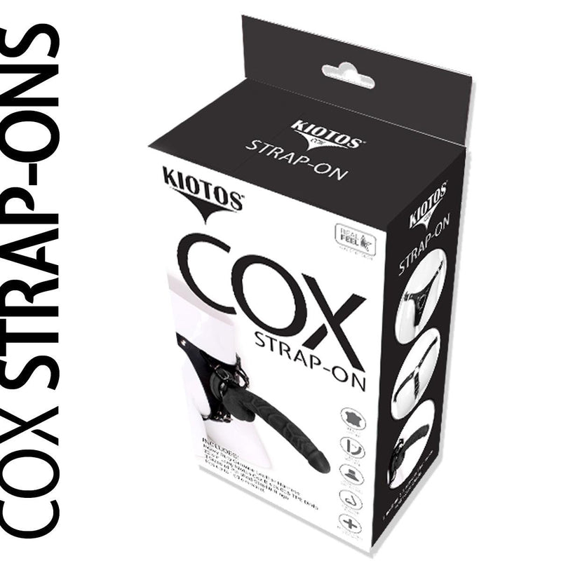 Kiotos Cox - Strap-On Harnas Met Dildo 22 x 4 cm - Zwart