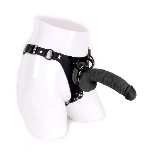 Kiotos Cox - Strap-On Harnas Met Dildo 22 x 4 cm - Zwart
