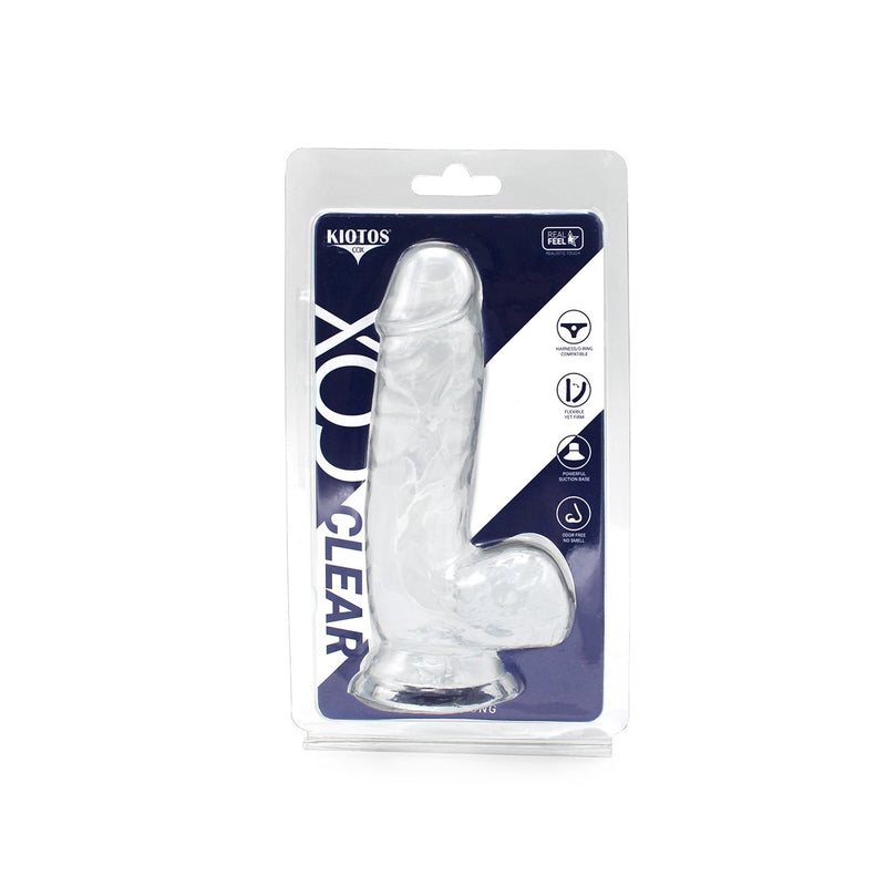 Kiotos Cox Clear - Dildo 02 - Transparante Dildo - Lengte 155 mm - Diameter 35 mm