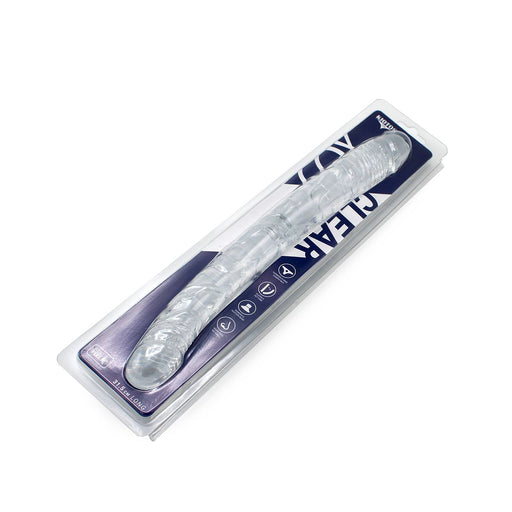 Kiotos Cox Clear - Dildo Dong 05 - Transparantie Dubbele Dildo - Lengte 31.5 cm - Diameter 30/40 mm
