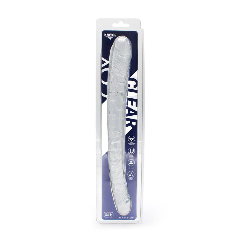 Kiotos Cox Clear - Dildo Dong 05 - Transparantie Dubbele Dildo - Lengte 31.5 cm - Diameter 30/40 mm