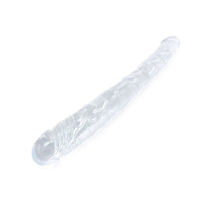 Kiotos Cox Clear - Dildo Dong 05 - Transparantie Dubbele Dildo - Lengte 31.5 cm - Diameter 30/40 mm