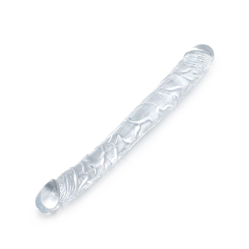 Kiotos Cox Clear - Dildo Dong 05 - Transparantie Dubbele Dildo - Lengte 31.5 cm - Diameter 30/40 mm