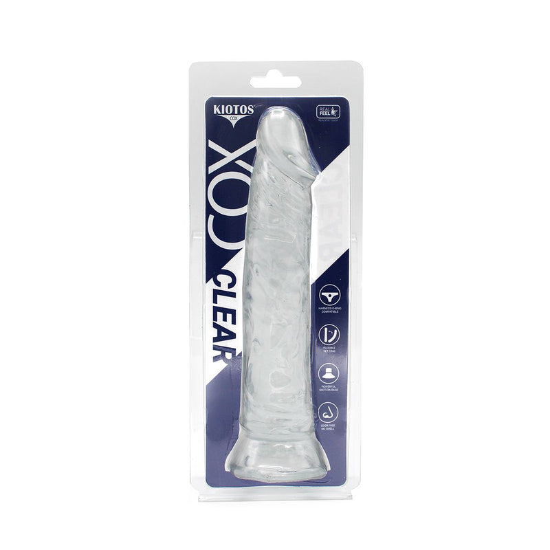 Kiotos Cox Clear - Transparante Dildo 04 - Lengte 215 mm - Diameter 40 mm - TPE