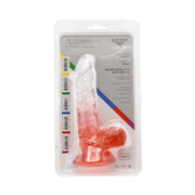 Kiotos Cox Color - Gekleurde Dildo 03 - 17,5 x 3,2 cm - Transparant/Rood