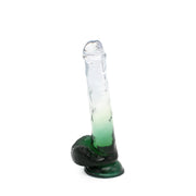 Kiotos Cox Color - Gekleurde Dildo 06 - 22,5 x 4,2 cm - Transparant/Groen