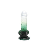Kiotos Cox Color - Gekleurde Dildo 07 - 18 x 4 cm - Transparant/Groen