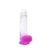 Kiotos Cox Color - Gekleurde Dildo 08 - 18,5 x 4 cm - Transparant/Paars