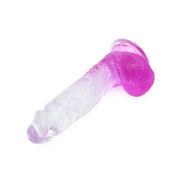 Kiotos Cox Color - Gekleurde Dildo 08 - 18,5 x 4 cm - Transparant/Paars