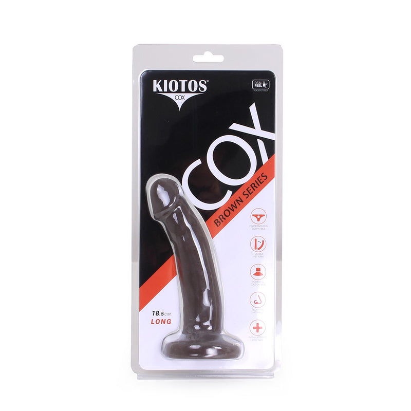 Kiotos Cox - Dildo 18.5 x 3.8 cm - Bruin