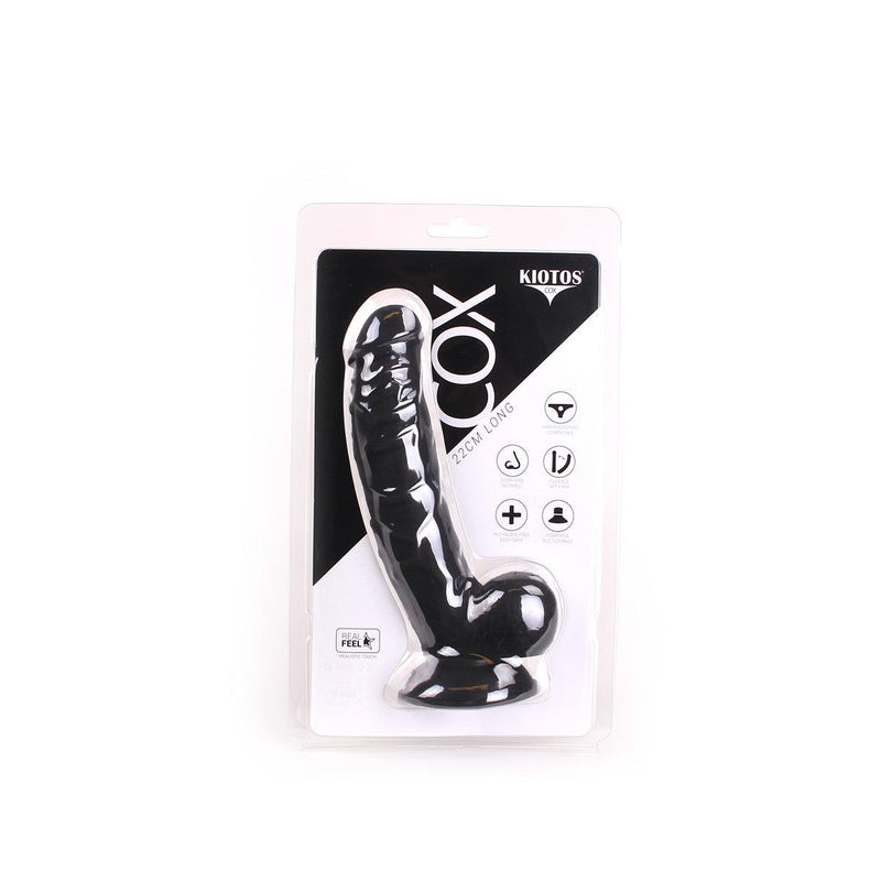 Kiotos Cox - Dildo 22 x 4 cm - Zwart