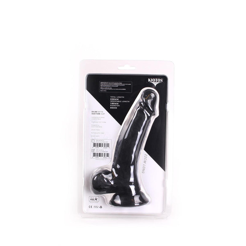 Kiotos Cox - Dildo 22 x 4,5 cm - Zwart